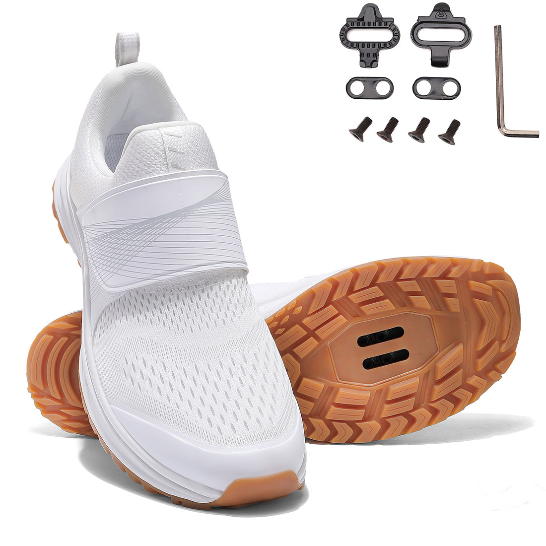 White indoor Bike shoe
